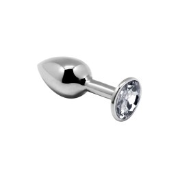 Mini Metalowy Korek Analny S z Kryształkiem