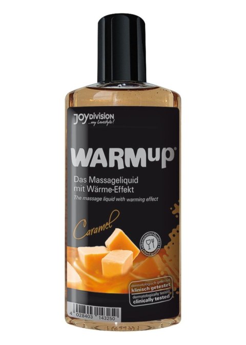 Rozgrzewający olejek do masażu WARMup o smaku karmelu, 150 ml