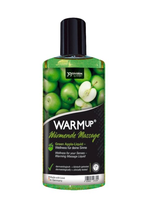 Rozgrzewający olejek do masażu WARMup – Zielone Jabłko, 150 ml