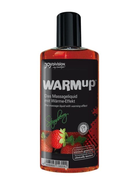 Zmysłowy olejek rozgrzewający WARMup o smaku truskawkowym, 150 ml