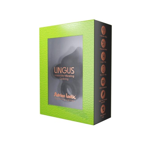 Wibrujący Pierścień Na Penisa AD.Lingus Black