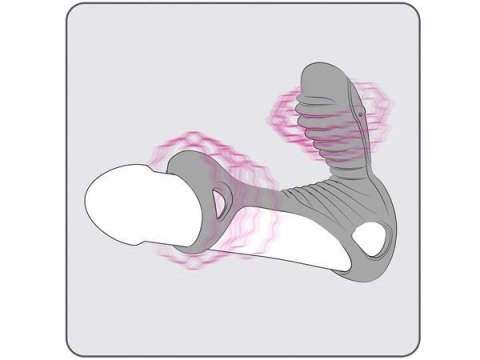 Wibracyjna nakładka na penisa GLADIATOR F + LRS