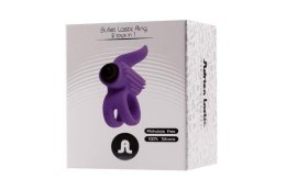 Wibrujący Pierścień Adrien Lastic Bullet Lastic Ring – Fioletowy Silikon Medyczny