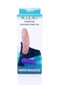 Strap-on Adrian z Wibracjami – Pusty w Środku, Realistyczny