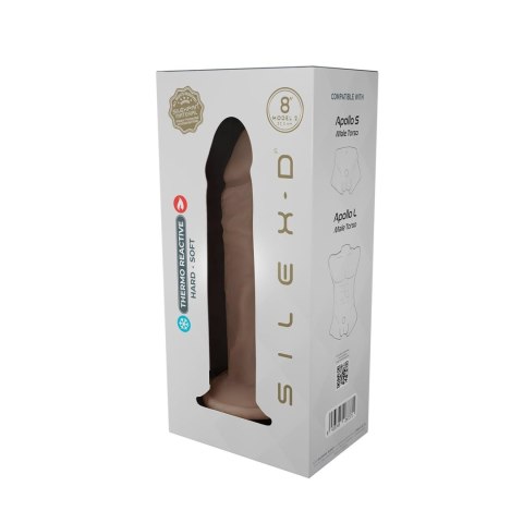 Realistyczne Dildo z Ciekłego Silikonu 8" – Model 2, Termoaktywne
