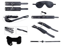 Sekretne Pragnienia – Czarny Zestaw BDSM, 8 Elementów