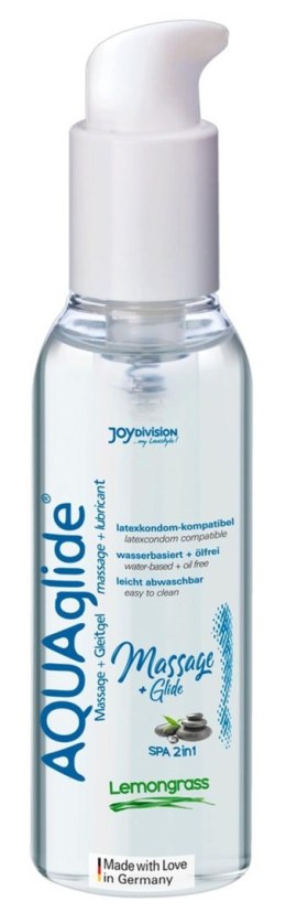 AQUAglide Massage+Glide Lemongrass: Zmysłowy Żel do Masażu i Lubrykant, 200 ml