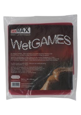 BDSM-SexMAX WetGAMES Prześcieradło erotyczne, 180 x 220 cm, czerwone