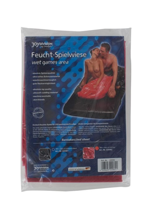 Mata BDSM do mokrych zabaw WetGAMES, 180 x 260 cm, czerwona
