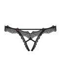 Zmysłowe Stringi Otwarte Bravelle – Czarne L/XL