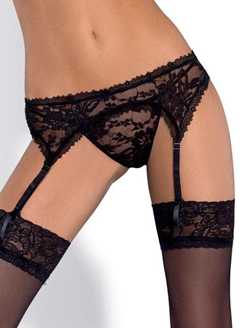 Elegancki pas do pończoch Catia ze stringami L/XL