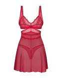Zmysłowy Komplet Cupide Desir: Gorset i Stringi (Rozmiar 2XL/3XL)