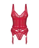 Zmysłowy komplet Cupide Desir: gorset i stringi L/XL