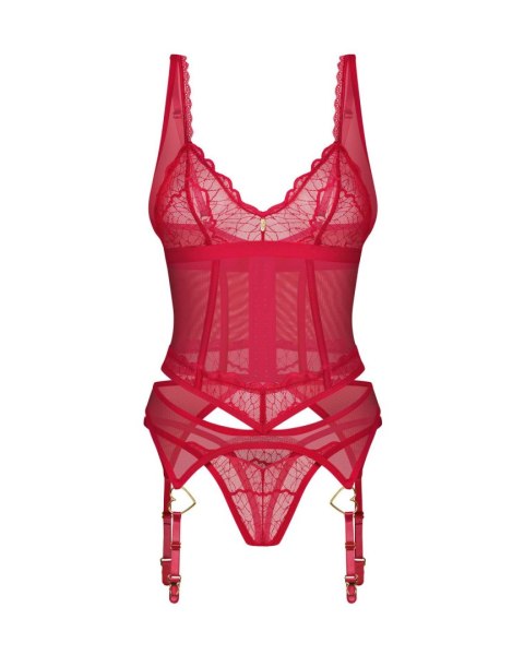 Zmysłowy komplet Cupide Desir: gorset i stringi L/XL