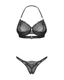 Zmysłowy Komplet Iliosa: biustonosz i otwarte stringi (L/XL)