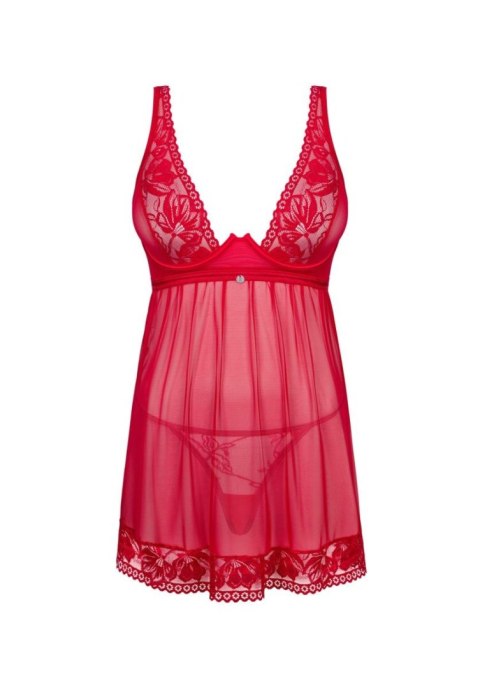 Zmysłowy Komplet Lacelove: Babydoll i Stringi XS/S