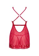 Zmysłowy Komplet Lacelove: Babydoll i Stringi XS/S