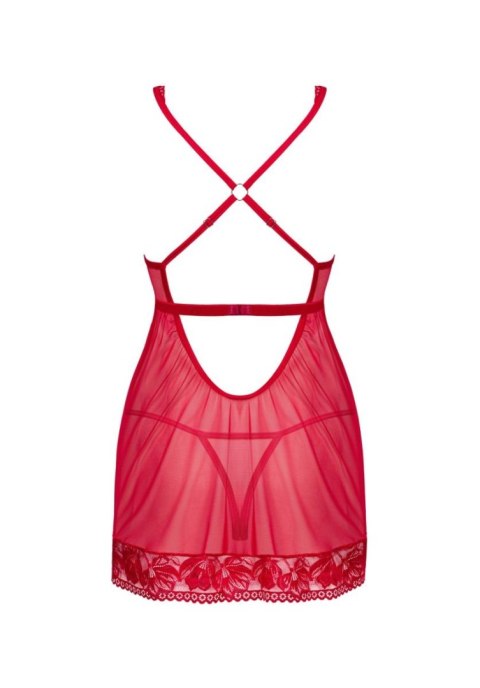 Zmysłowy Komplet Lacelove: Babydoll i Stringi XS/S