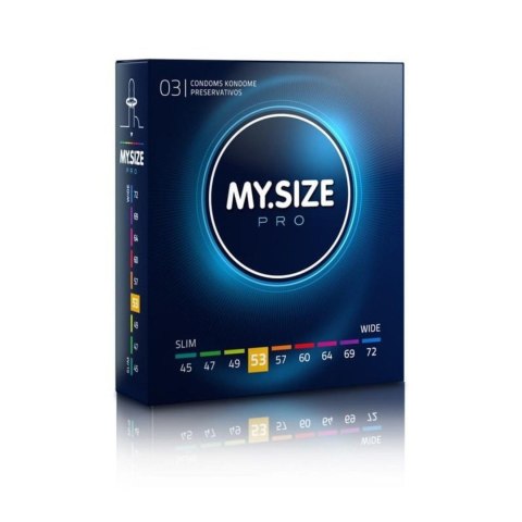 MY.SIZE PRO 53 mm (3 szt.) - Cienkie Prezerwatywy dla Idealnego Dopasowania