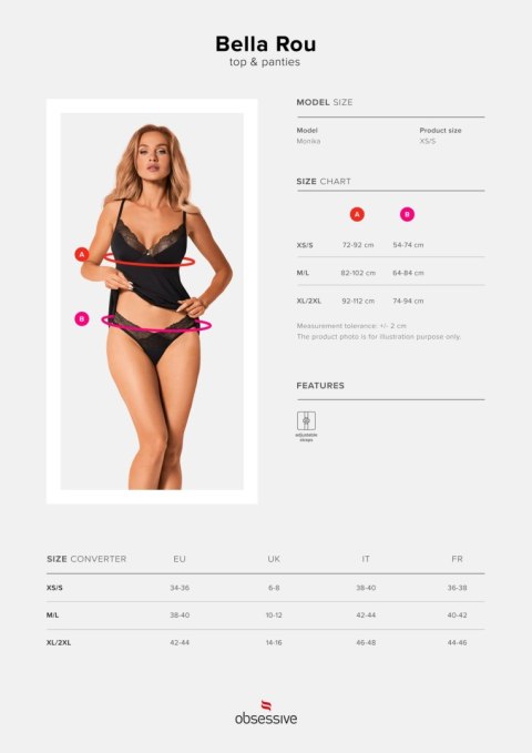 Zmysłowy Komplet Bielizny Bella Rou – Top i Figi (M/L)