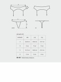 Elegancki pas do pończoch Catia ze stringami L/XL