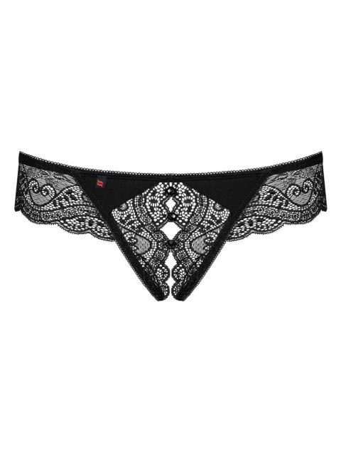 Miamor – Zmysłowe Czarne Stringi Otwarte XXL