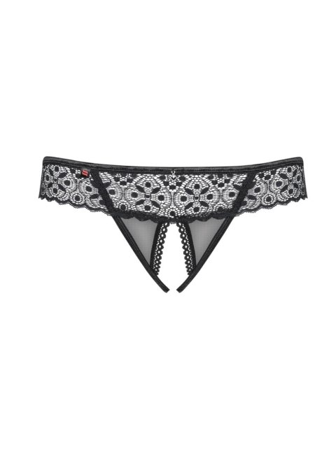 Stringi otwarte Shibu w kolorze czarnym, rozmiar S/M
