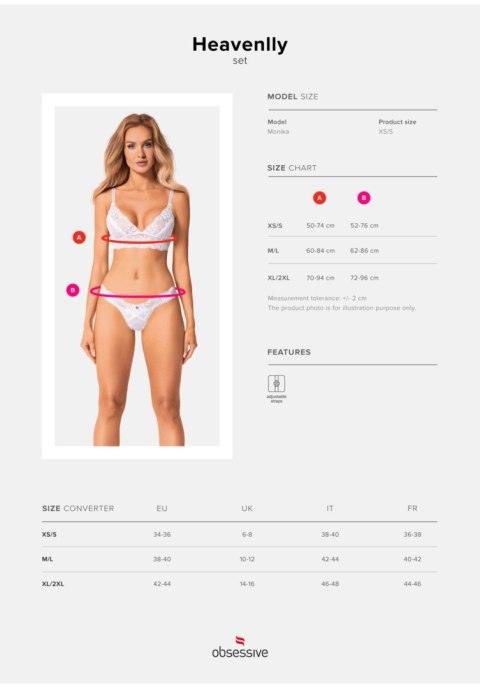 Niebiański komplet dwuczęściowy M/L
