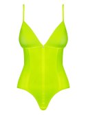 Zmysłowe body Neonia w słonecznej żółci (S/M)