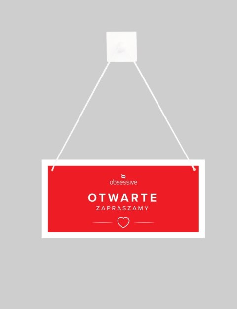 Elegancka tabliczka drzwiowa Obsessive: Otwarte/Zamknięte