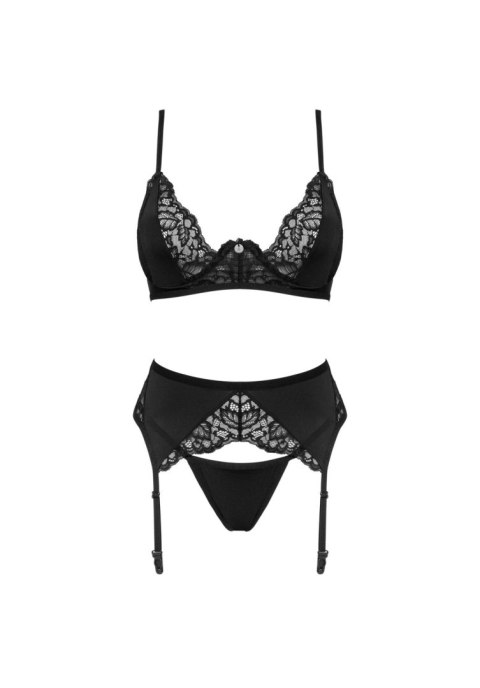 Elegancki komplet bielizny Bellastia, 3-częściowy (M/L)