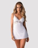 Zmysłowa Babydoll 810-BAB-2 ze Stringami – Biała S/M