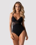 Zmysłowe body koronkowe 810-TED-1 – czarne S/M