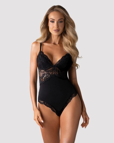 Zmysłowe body koronkowe 810-TED-1 – czarne S/M