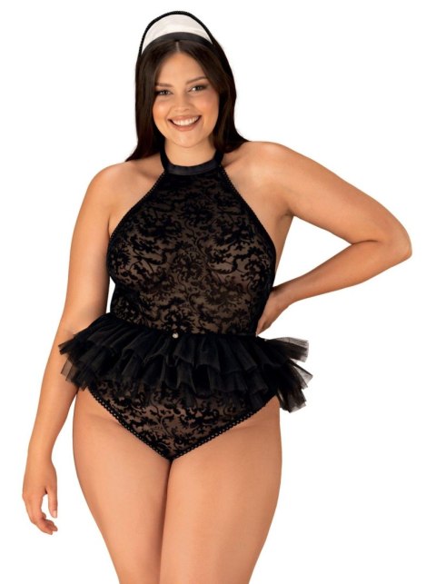 Zmysłowe body pokojówki Frilles 2XL/3XL