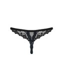 Stringi Letica – Otwarte koronkowe, czarne L/XL
