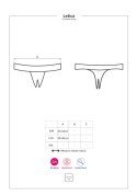 Stringi Letica – Otwarte koronkowe, czarne L/XL