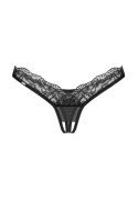 Stringi Arrowel Black z otwartym krokiem S/M