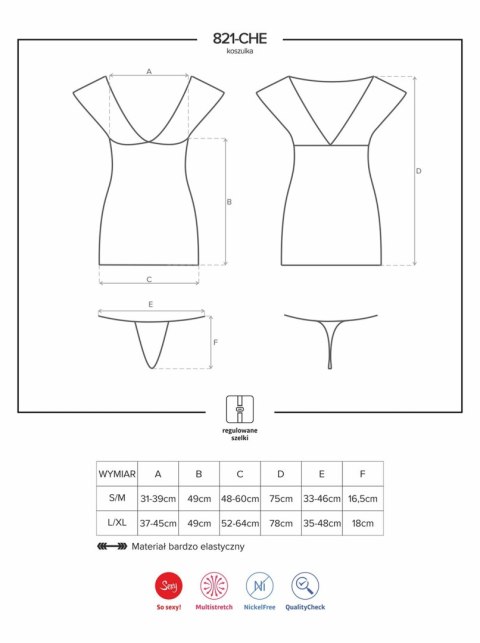 Zmysłowa koszulka i koronkowe stringi L/XL