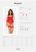 Blossmina: Zmysłowy Czerwony Gorset i Stringi 6XL/7XL