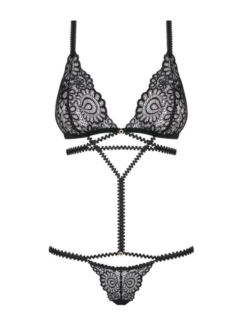 Zmysłowe body Mixty z koronką - czarne (L/XL)