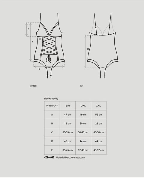 Slevika Body Koronkowe L/XL