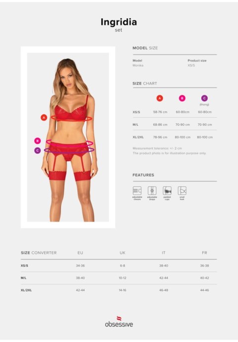 Komplet Bielizny Ingridia 3-częściowy – Rozmiar XL/2XL