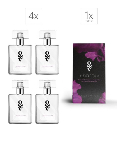 Ekskluzywny Zestaw: 4 Perfumy Floral-fruity 30 ml + Tester w Prezencie