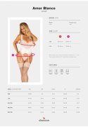 Gorset i stringi Amor Blanco, biały, rozmiar L/XL