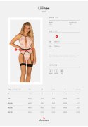 Koronkowe Body Lilines z Pasem do Pończoch