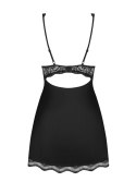 Zmysłowy Komplet Luvae: Babydoll i Stringi – Czarny S/M