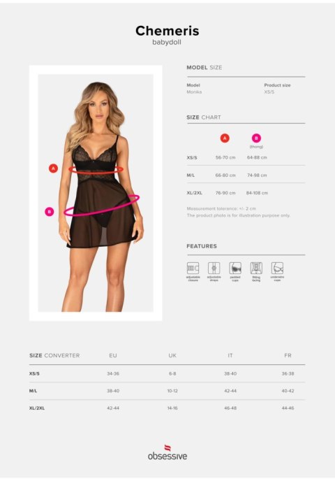 Zestaw Chemeris: Babydoll i Stringi (XL/2XL)