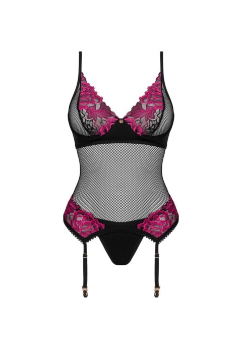 Gorset Rosenty z Kompletem Stringów XL/2XL