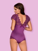 Eleganckie body Moketta w odcieniu fioletu – L/XL